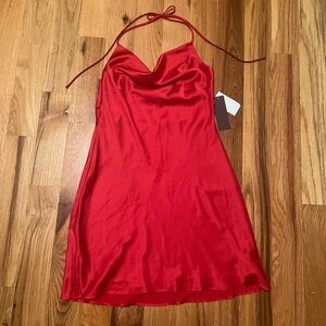 City Studio Satin Mini Dress